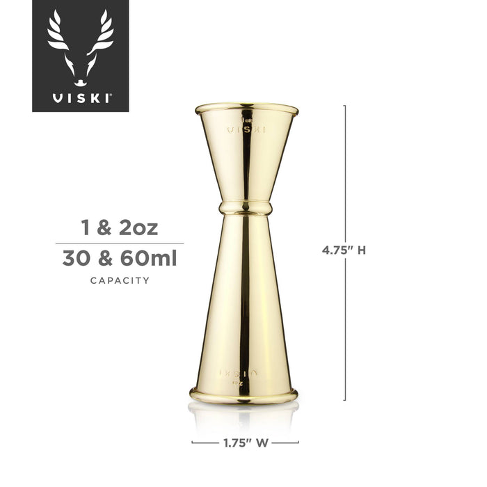 Belmont™ Large Gold Plated Japanese Style Makoto Jigger