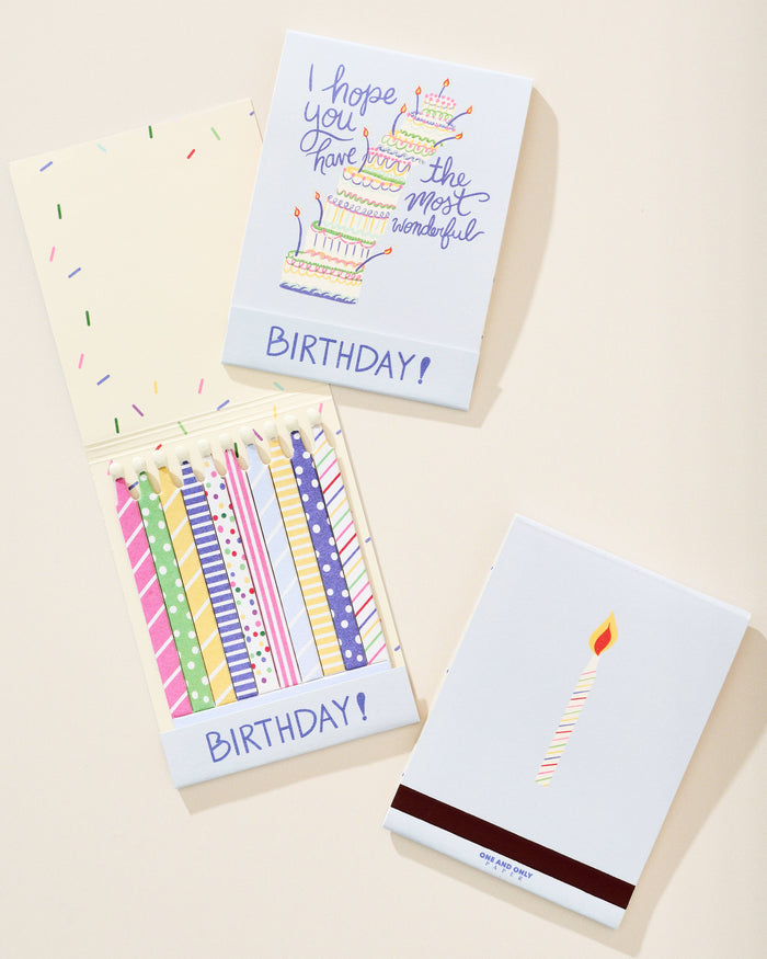 Birthday Card Matchbook