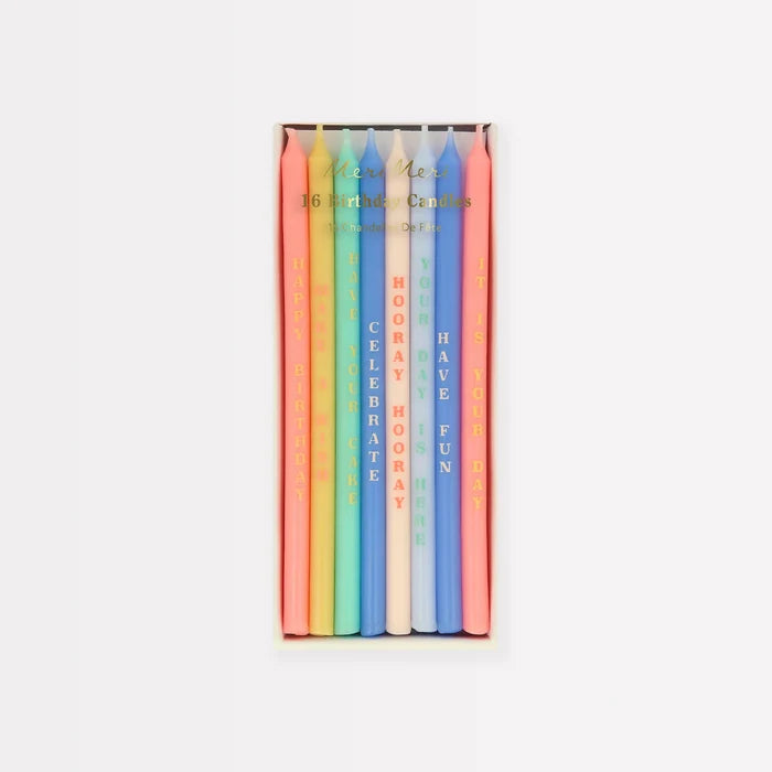 Birthday Phrase Candles