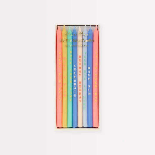 Birthday Phrase Candles
