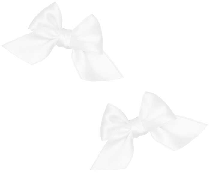 Bloom Satin Clips White