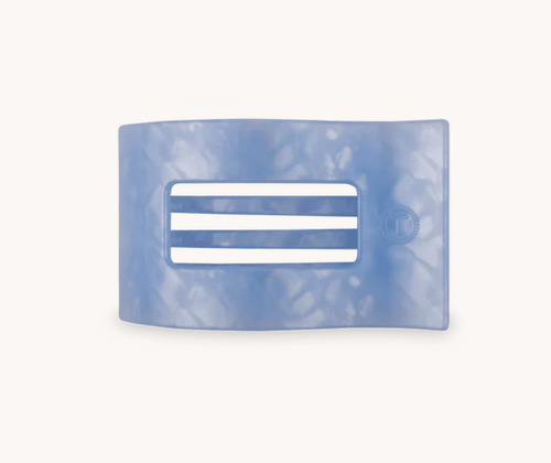 Blue Lagoon Small Flat Rectangle Hair Clip