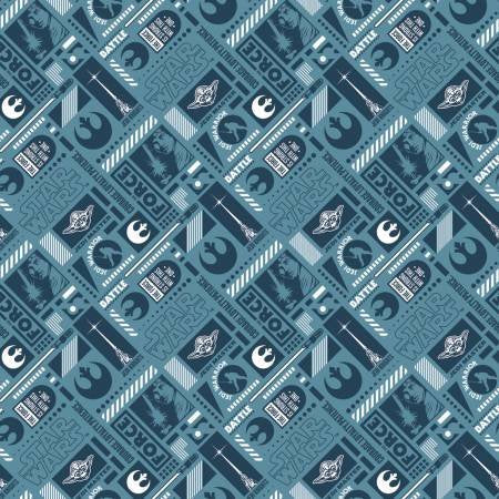 Blue Star Wars Rebel Gear on Flannel