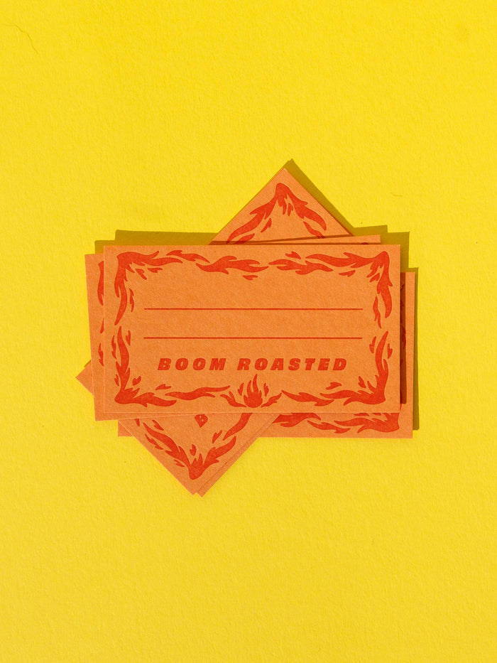 Boom Roasted Letterpress Card Pack