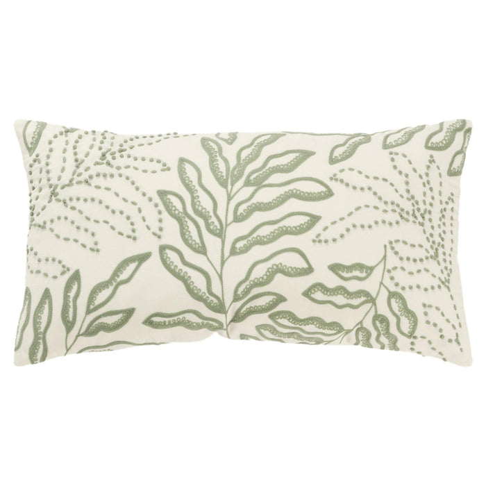 BORG GREEN BOTANICAL  MODERN FARMHOUSE THROW PILLOW