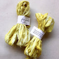 Botanically dyed silk ribbon spring 2024