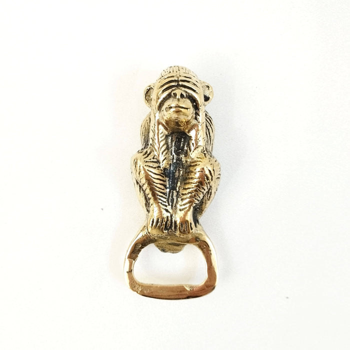 Bottle Opener Monkeys 8 x 3,5 x 3 cm - Solid Brass
