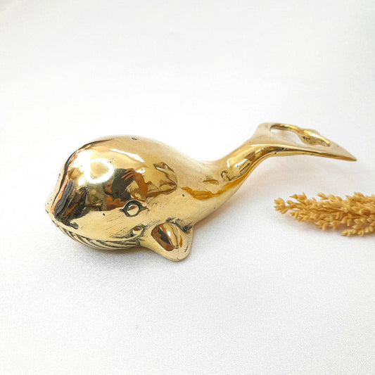 Bottle Opener Whale 13 x 4 x 5,5 cm - Solis Brass,Gold Color