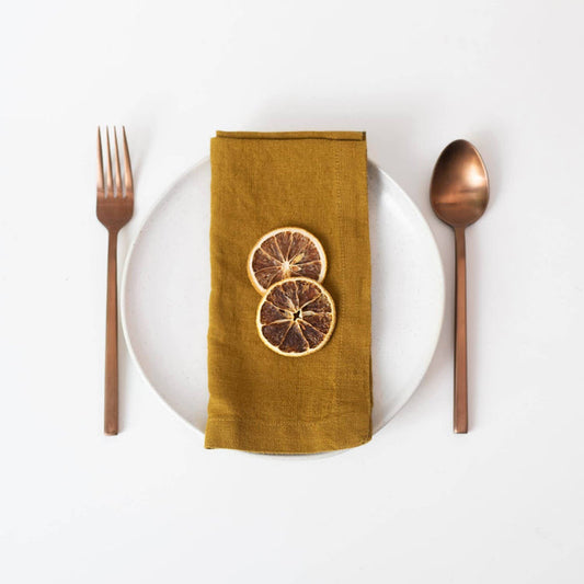 Bronze Linen Napkins Set of 2