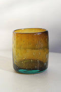 Bubble Rocks Glass - Handblown, Recycled Glass Tumbler