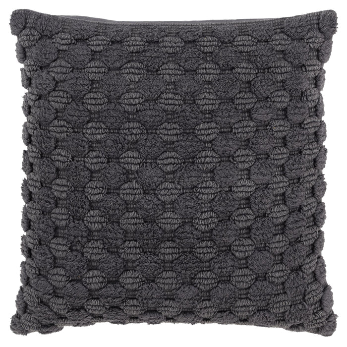 BUHL GREY STRIPE PATTERNED SOLID MODERN INDUSTRIAL THROW PILLOW