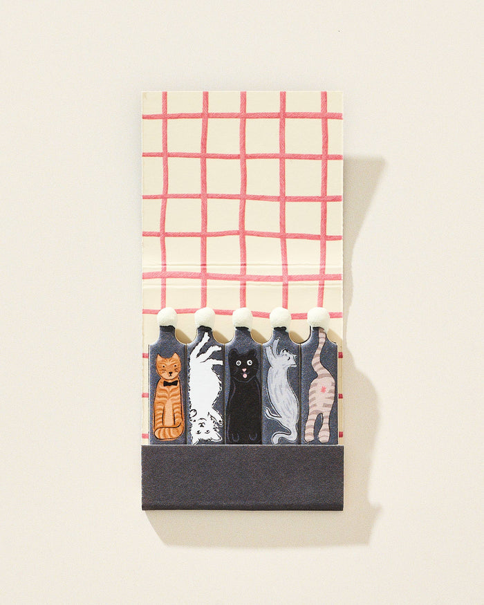Cats Printed Stem Matchbook