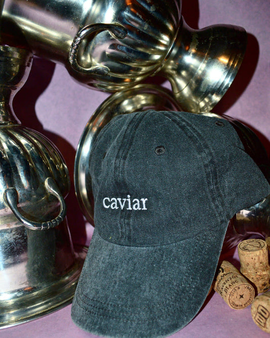 Caviar Embroidered Dad Cap