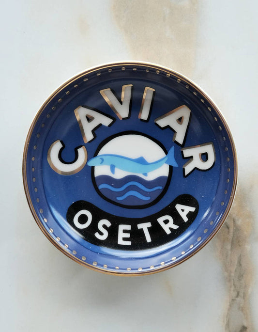 Caviar Porcelain Trinket Dish