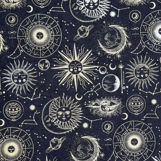 Celestial Wrapping Paper Sheet