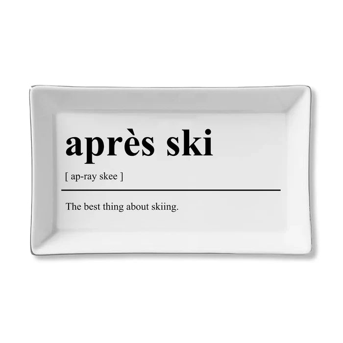 Ceramic Tray, Apre's Ski