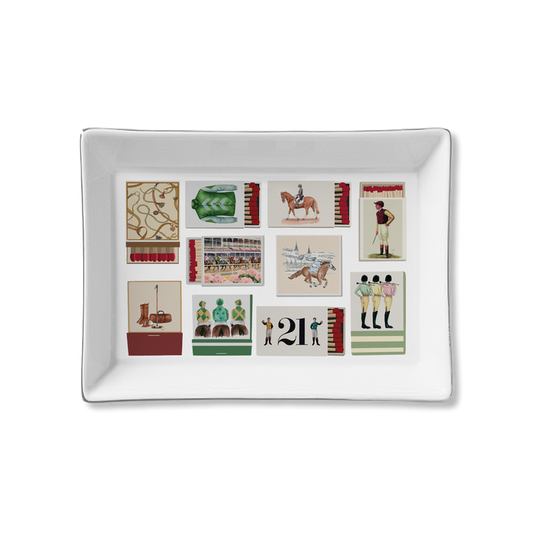 Ceramic Tray Matches - Equestrian Match Box