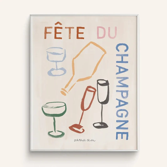 Champagne Party Art Print