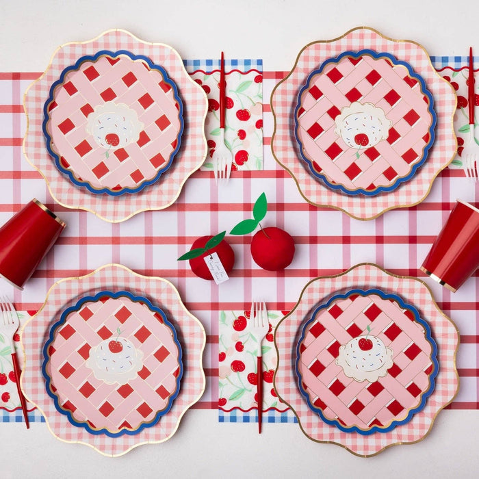 CHERRY PIE GINGHAM LARGE NAPKINS