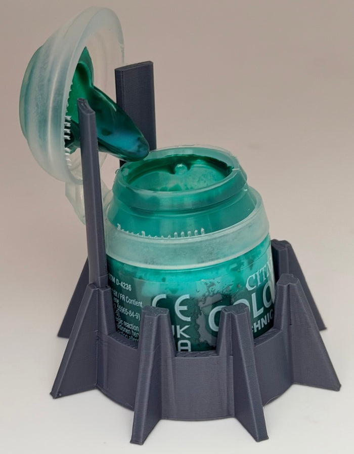 Citadel-Compatible Paint Pot Holder With Lid Catch