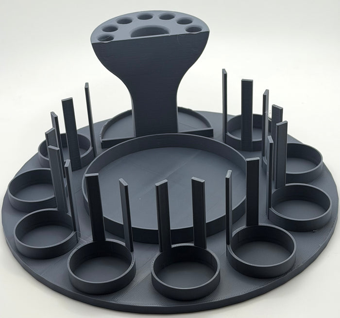 Citadel-Compatible Paint Station With Water Pot & Brush Holder