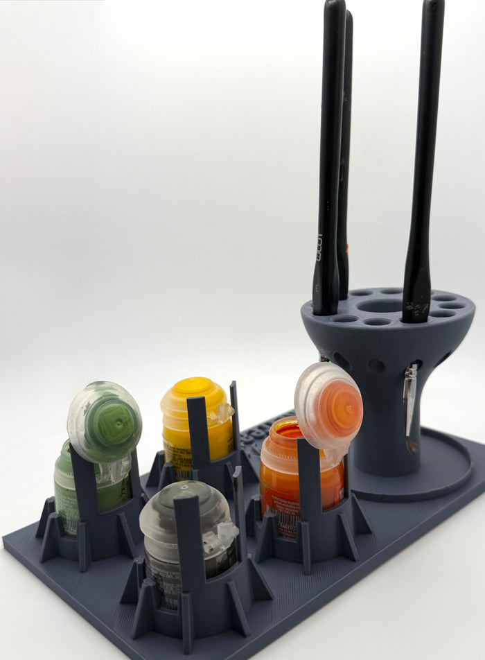 Citadel Paint Pot Holder & Brush Stand – Warhammer Painting Organiser
