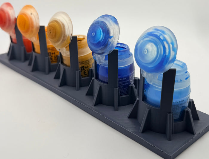Citadel Style Multi Paint Pot Holder Keeps Lids Open for Painting