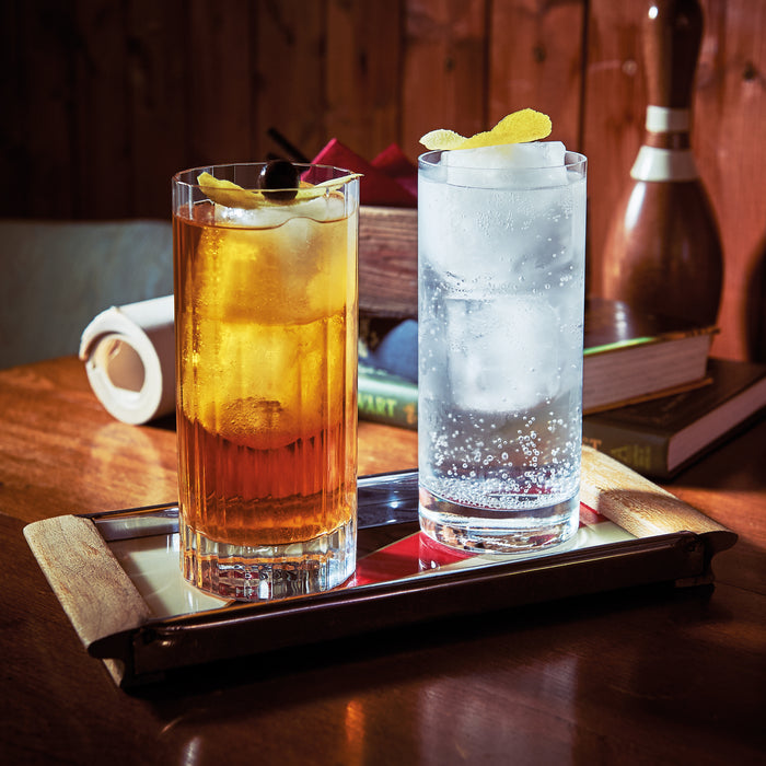 Italian Premium Highball Glasses | 16.25oz | Classico | Set of 4 - Luigi Bormioli USA