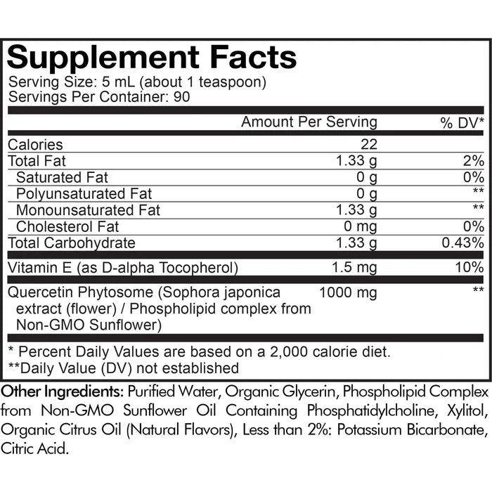 Codeage Quercetin Phytosome Liquid 3