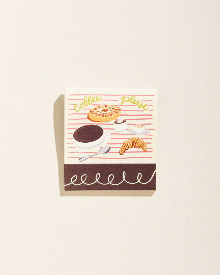 Coffee Printed 10 Stem Matchbook