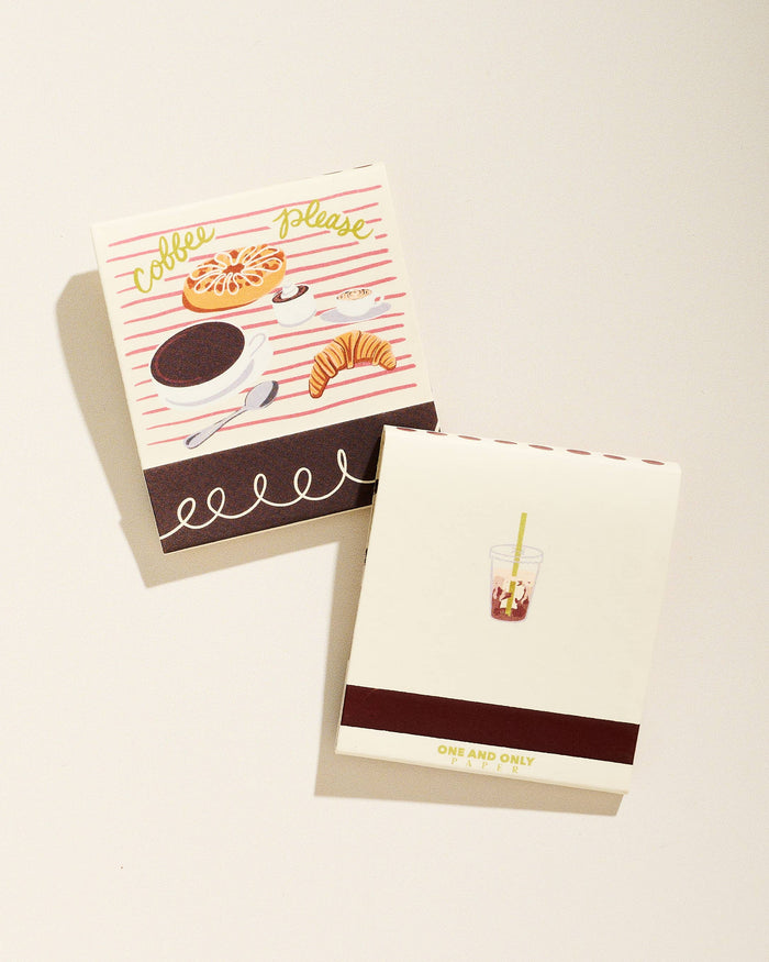 Coffee Printed 10 Stem Matchbook
