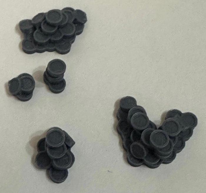 Coin Pile Scatter Terrain Set – 3D Printed Treasure for Tabletop RPGs - UK delivery included.