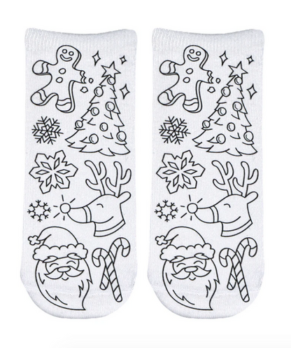 Coloring Christmas Socks
