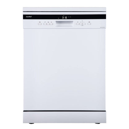 COMFEE' Freestanding Dishwasher FD1435E-W with 14 place settings, Full Size, 44dB, Wide LED Display