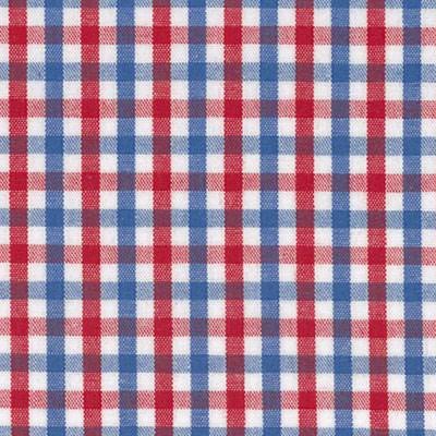 Cotton tri-check Red/Blue
