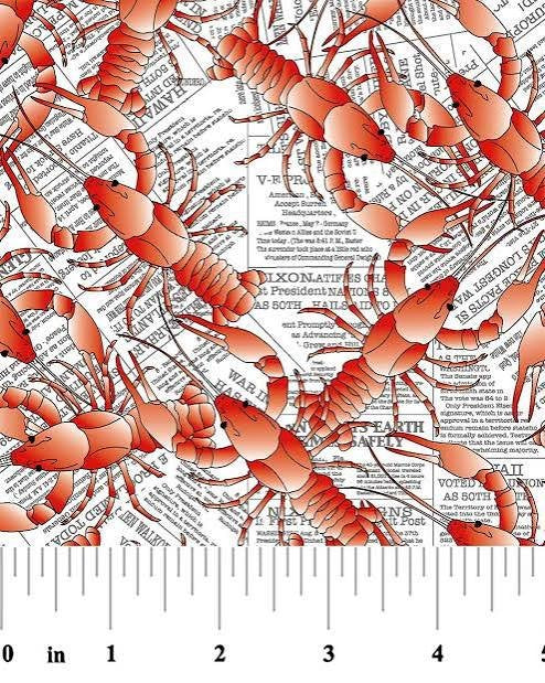 Crawfish/Newspaper  #2439