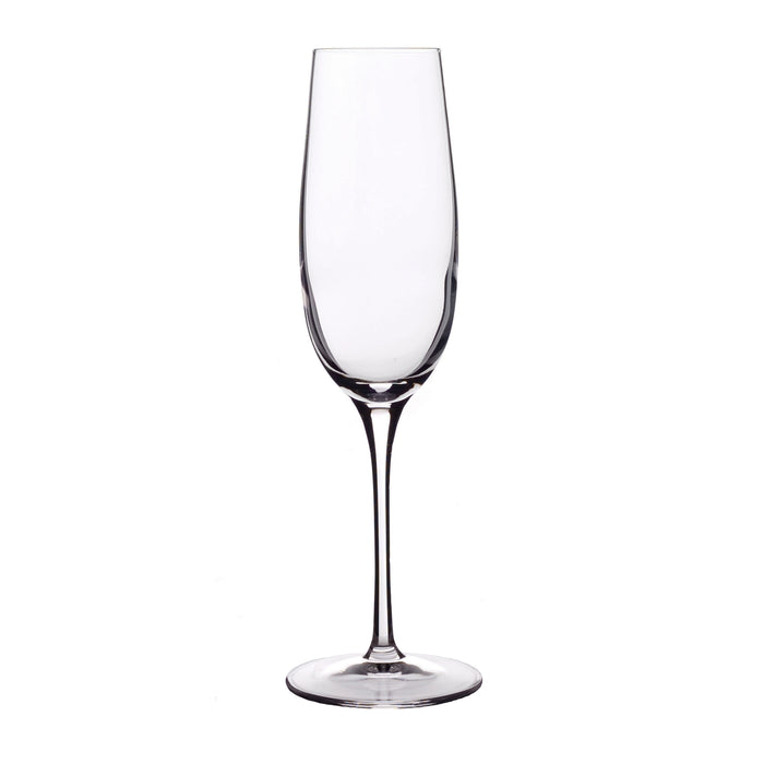 Italian Premium Flute Glasses | 8.25oz | Crescendo | Set of 4 - Luigi Bormioli USA