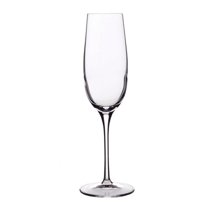 Italian Premium Flute Glasses | 8.25oz | Crescendo | Set of 4 - Luigi Bormioli USA