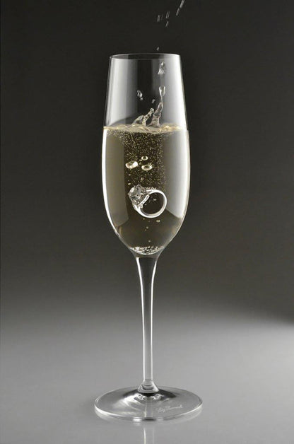 Italian Premium Flute Glasses | 8.25oz | Crescendo | Set of 4 - Luigi Bormioli USA