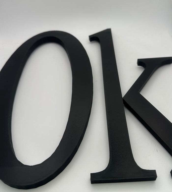 Custom 3D Printed Letters Personalised: Names - Initials - Words - UK Delivery Included