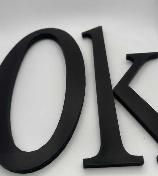 Custom 3D Printed Letters Personalised: Names - Initials - Words - UK Delivery Included