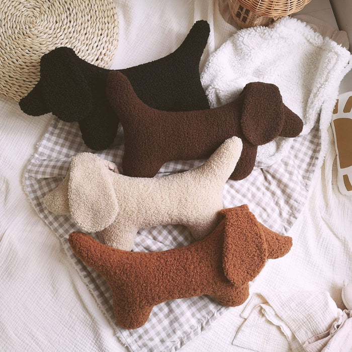 Dachshund Dog Plush Throw Pillow - 5 colors