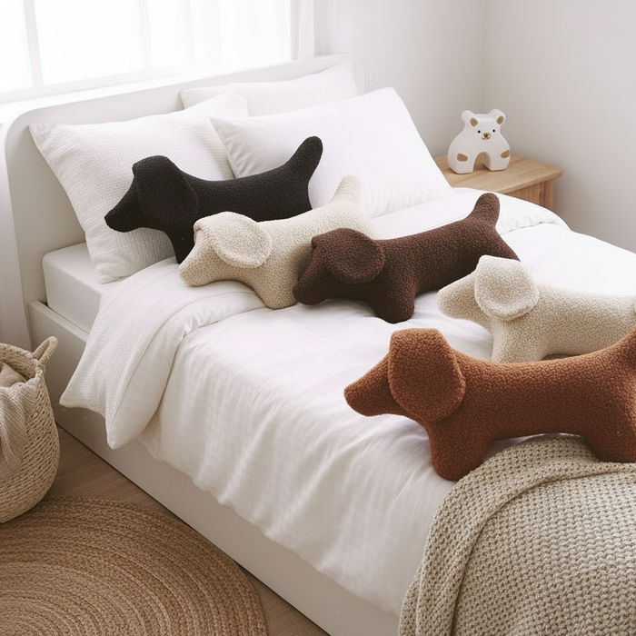 Dachshund Dog Plush Throw Pillow - 5 colors