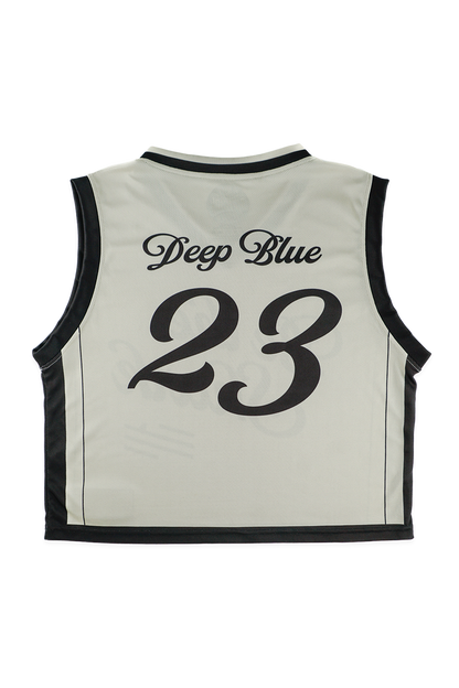 [ Deep Blue ] Be The Shark Cropped Jersey - Official League