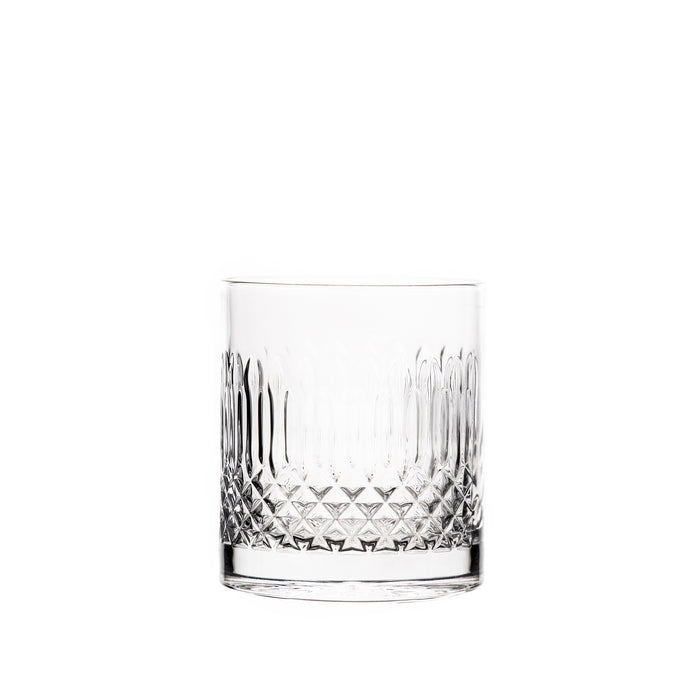 Italian Premium Whiskey Glasses | 12.75oz | Diamante | Set of 4 - Luigi Bormioli USA