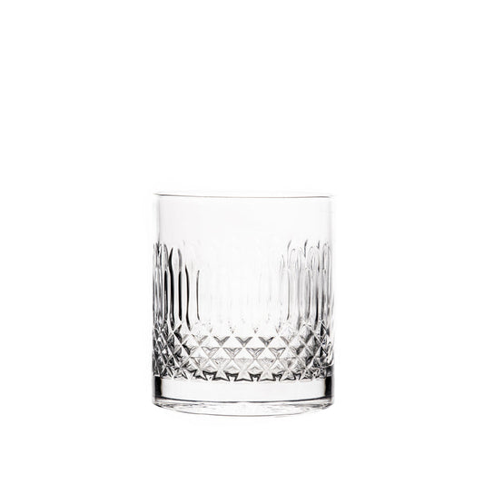 Italian Premium Whiskey Glasses | 12.75oz | Diamante | Set of 4 - Luigi Bormioli USA