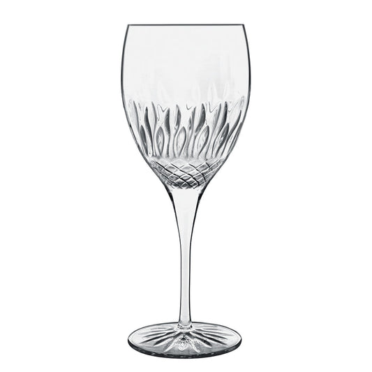 Italian Premium Chianti Red Wine Glasses | 17.5oz | Diamante | Set of 4 - Luigi Bormioli USA