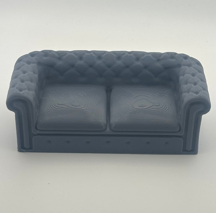 Dollhouse Chesterfield Sofa – 1:12 Scale Miniature Furniture - UK delivery included.