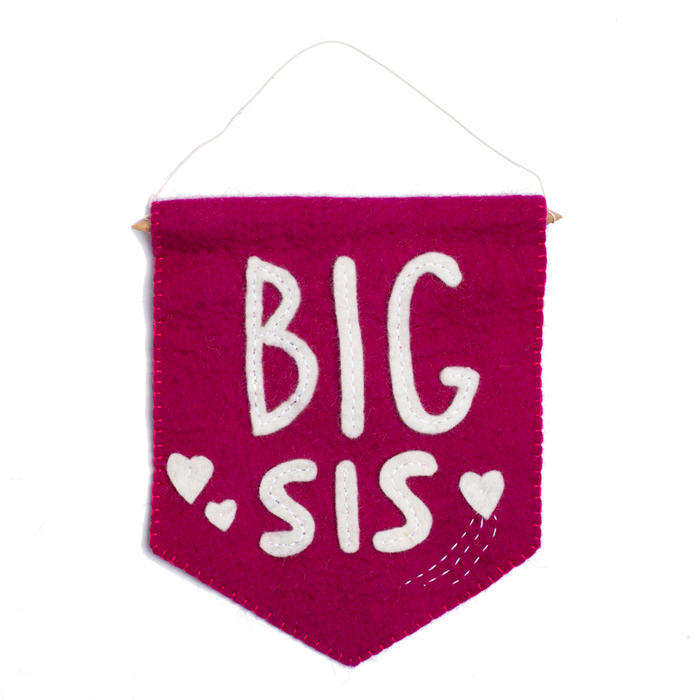 Felt Big Sis Banner Flag