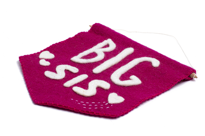 Felt Big Sis Banner Flag